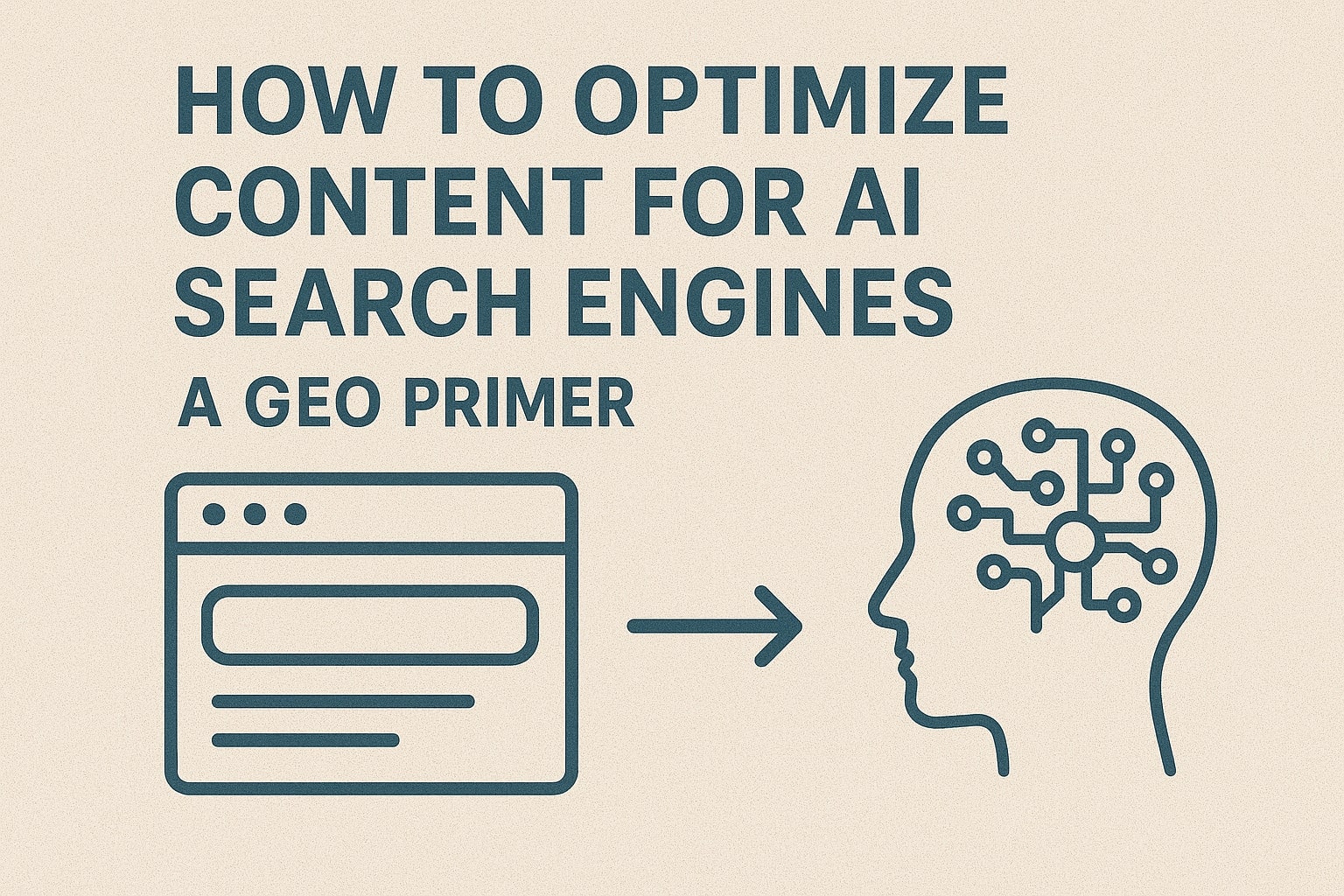 How to Optimize Content for AI Search Engines A GEO Primer