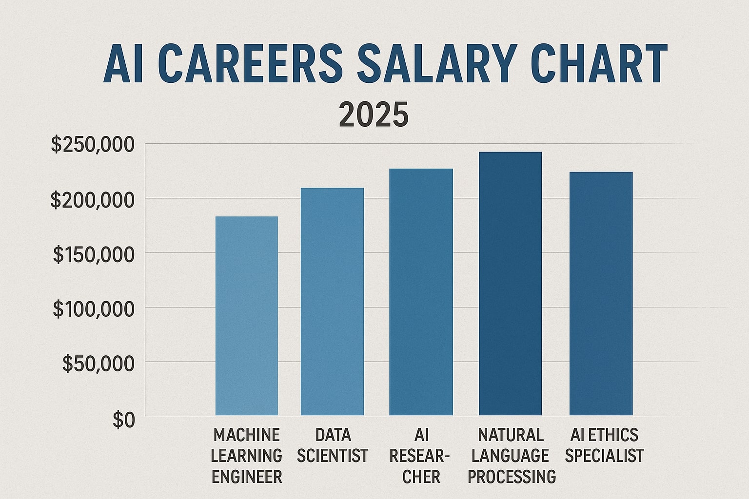 AI careers salary comparison for machine learning and data science jobs