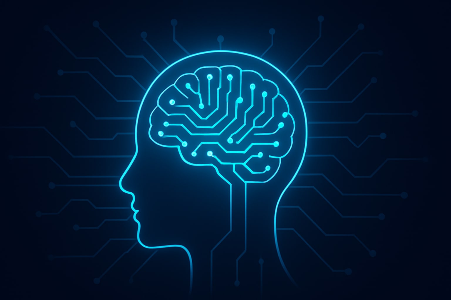 AI technology and futuristic digital concept