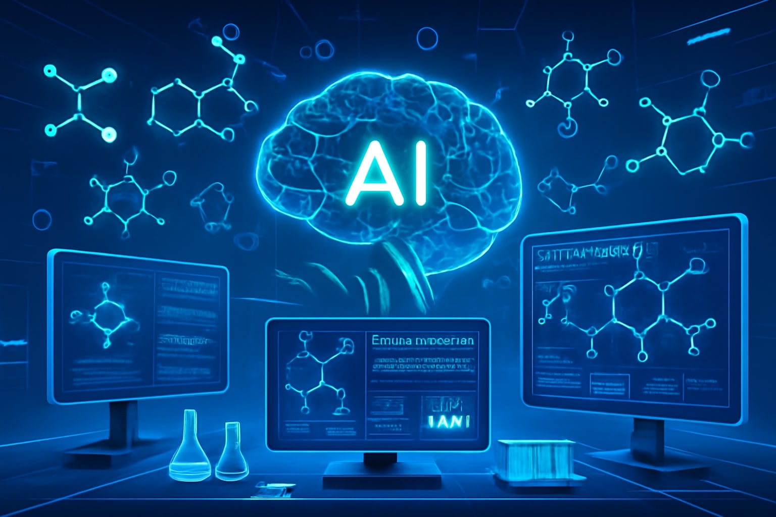 Artificial Intelligence accelerating drug development AI in drug discovery accelerating medicine